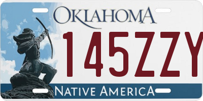 OK license plate 145ZZY