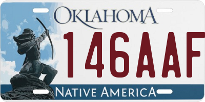 OK license plate 146AAF