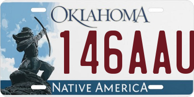 OK license plate 146AAU