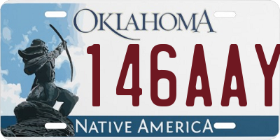 OK license plate 146AAY