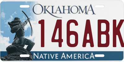 OK license plate 146ABK