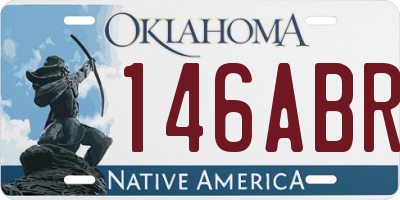 OK license plate 146ABR