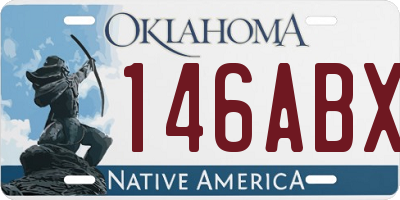 OK license plate 146ABX