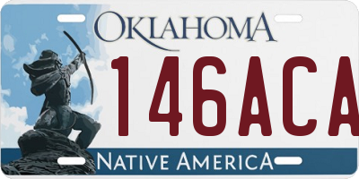 OK license plate 146ACA