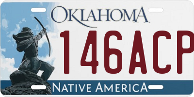 OK license plate 146ACP