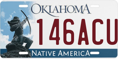 OK license plate 146ACU