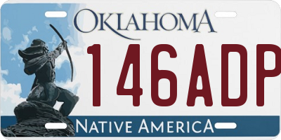 OK license plate 146ADP