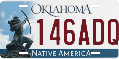 OK license plate 146ADQ