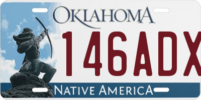 OK license plate 146ADX