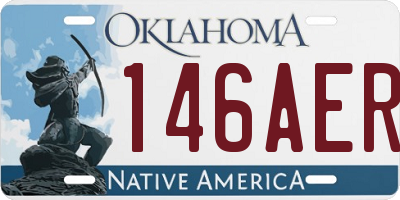 OK license plate 146AER
