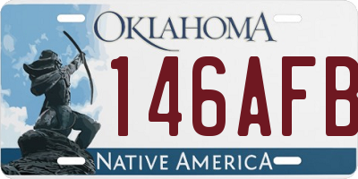 OK license plate 146AFB