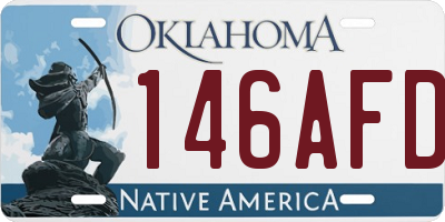 OK license plate 146AFD