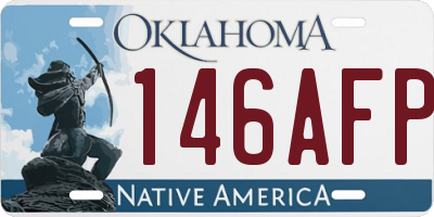 OK license plate 146AFP
