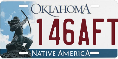 OK license plate 146AFT