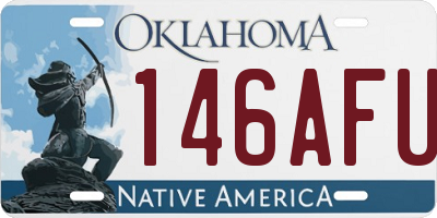 OK license plate 146AFU