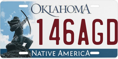 OK license plate 146AGD
