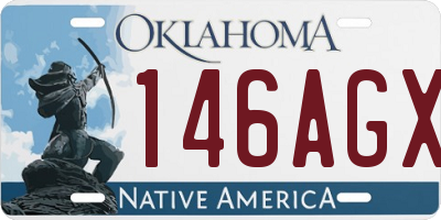 OK license plate 146AGX