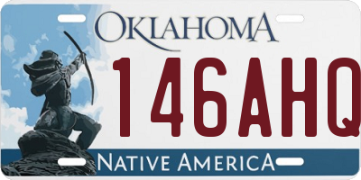 OK license plate 146AHQ