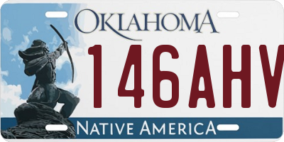 OK license plate 146AHV