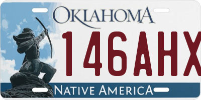 OK license plate 146AHX