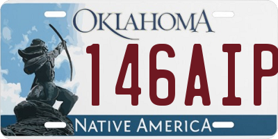 OK license plate 146AIP