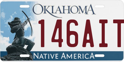 OK license plate 146AIT