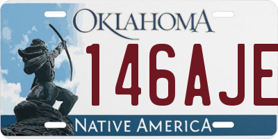 OK license plate 146AJE