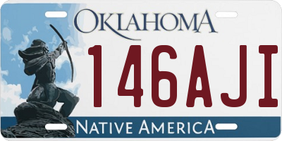 OK license plate 146AJI