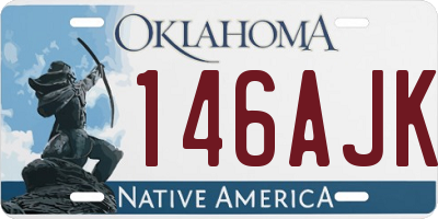 OK license plate 146AJK