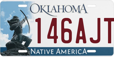 OK license plate 146AJT
