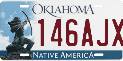 OK license plate 146AJX