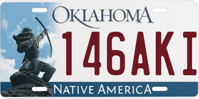 OK license plate 146AKI