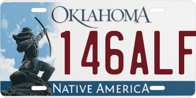 OK license plate 146ALF