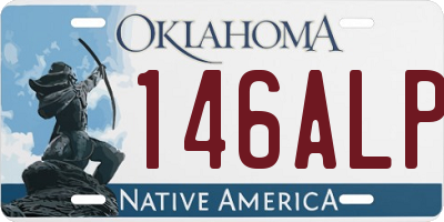 OK license plate 146ALP