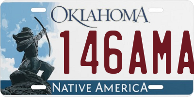 OK license plate 146AMA