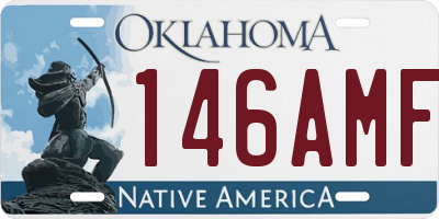 OK license plate 146AMF
