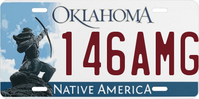 OK license plate 146AMG