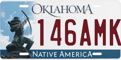 OK license plate 146AMK