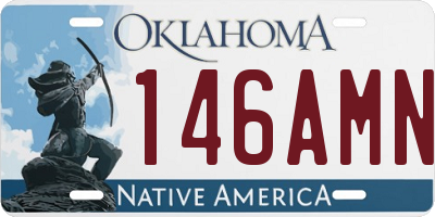 OK license plate 146AMN