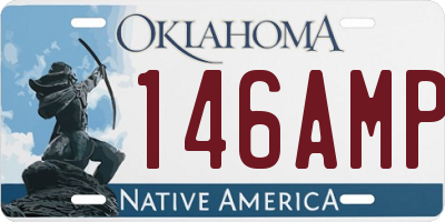 OK license plate 146AMP