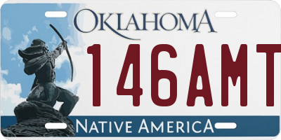 OK license plate 146AMT