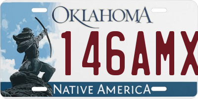 OK license plate 146AMX