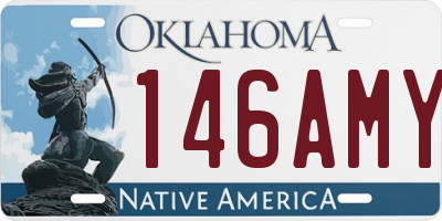 OK license plate 146AMY