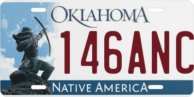OK license plate 146ANC