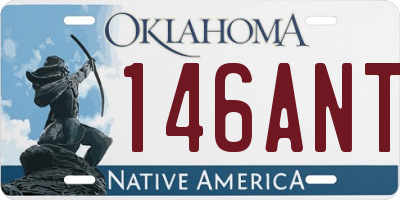 OK license plate 146ANT