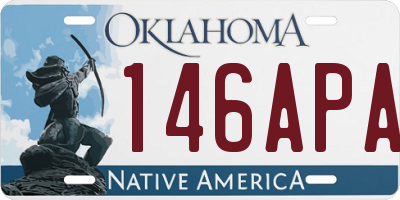 OK license plate 146APA