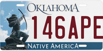OK license plate 146APE