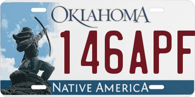 OK license plate 146APF
