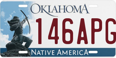 OK license plate 146APG