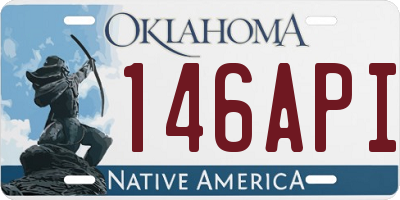 OK license plate 146API